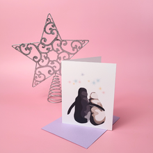 Load image into Gallery viewer, Penguins & City Lights Notecards